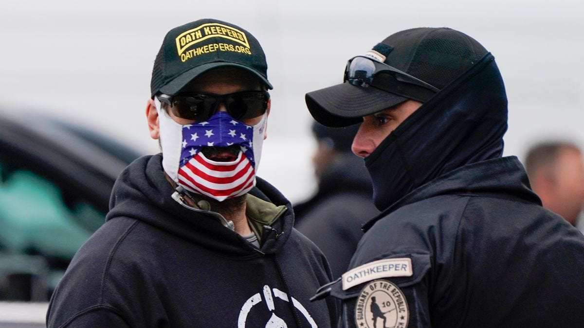 image for Dozens of Oregon law enforcement officers have been members of the far-right Oath Keepers militia