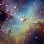 image for Drove 4 hours, 4 times to captured the Pillars of Creation nebula with my telescope