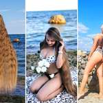 image for Real-life Rapunzel, Alla Perkova, who hasn't cut her 65-inch hair in 30 years