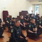image for Canadian police meditating before starting the day to deal with situations more calmly