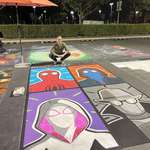 image for I spent 26 hours making this Spider-Man piece for a local chalk art festival.