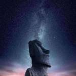 image for Midnight sky over Easter Island