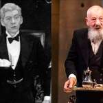 image for Ian McKellen acting in a play at the Belgrade Theatre Coventry, 60 years apart. (1961 & 2021)