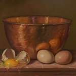 image for My oil painting “Eggs & Copper Bowl”