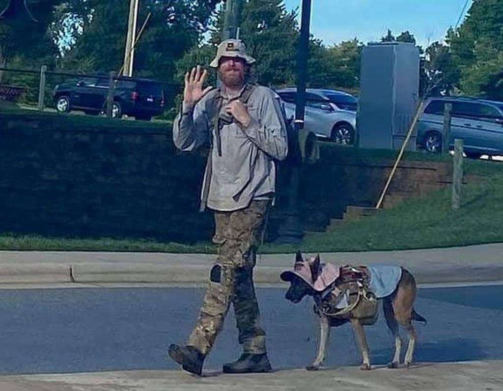 image for ‘She was just doing her job’: Homeless vet loses service dog during arrest for panhandling