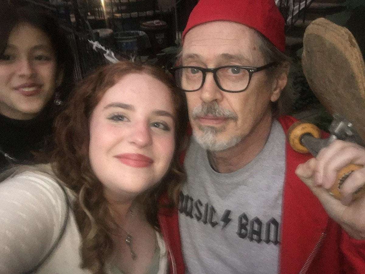 image for Steve Buscemi dressed up as his ‘Fellow Kids’ meme for Halloween, passed out candy in Park Slope