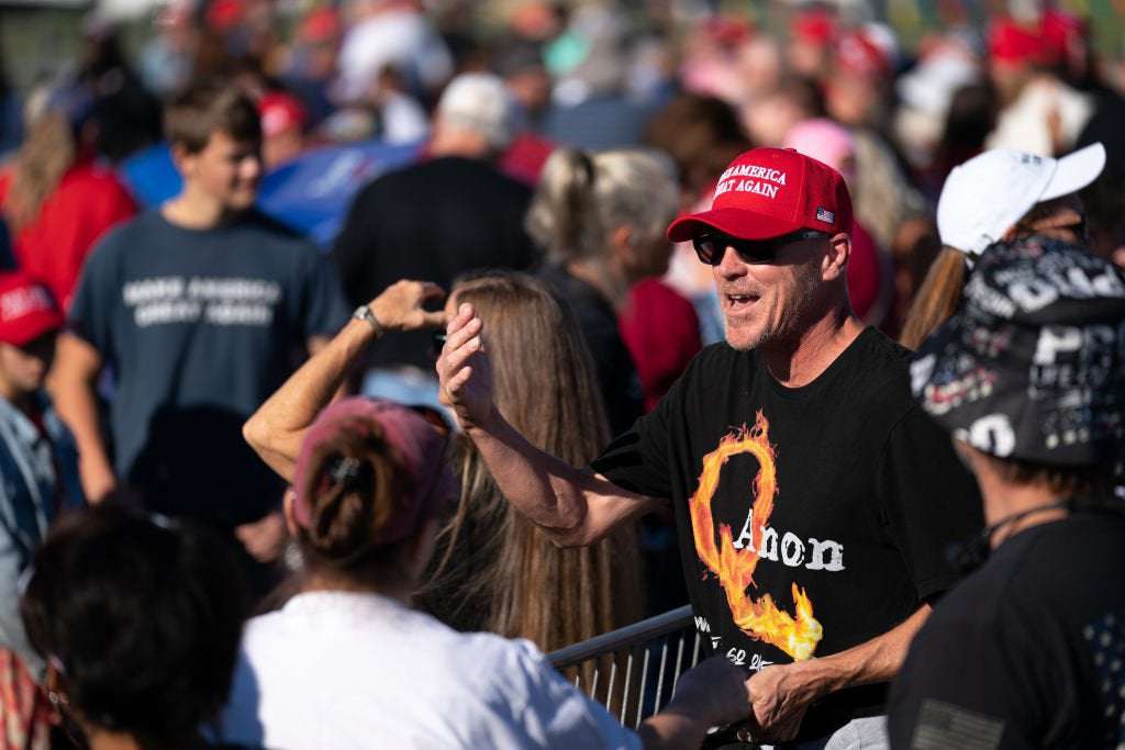 image for QAnon gathers in Dallas awaiting the return of JFK Jr.