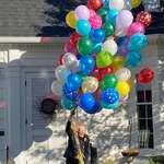 image for Our neighbor Betty just turned 100 years old. We got her balloons.