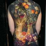 image for Tattoo by New Zealand artist Makkala Rose -- 122 hours of work.