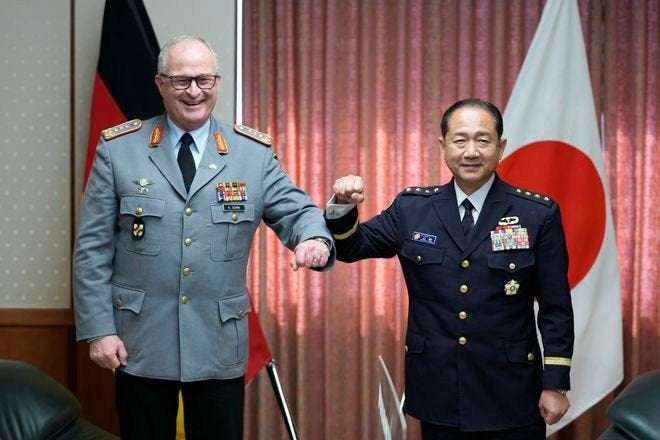 image for Japan, Germany expand military ties as German warship visits