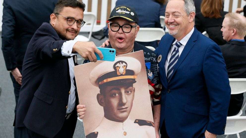 image for Navy launches ship named for gay rights leader Harvey Milk