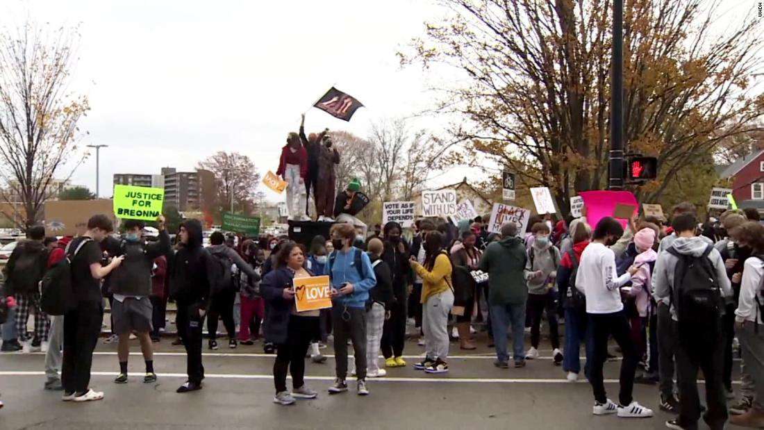 image for Massachusetts high school students hold walkout to protest racist video by a White classmate