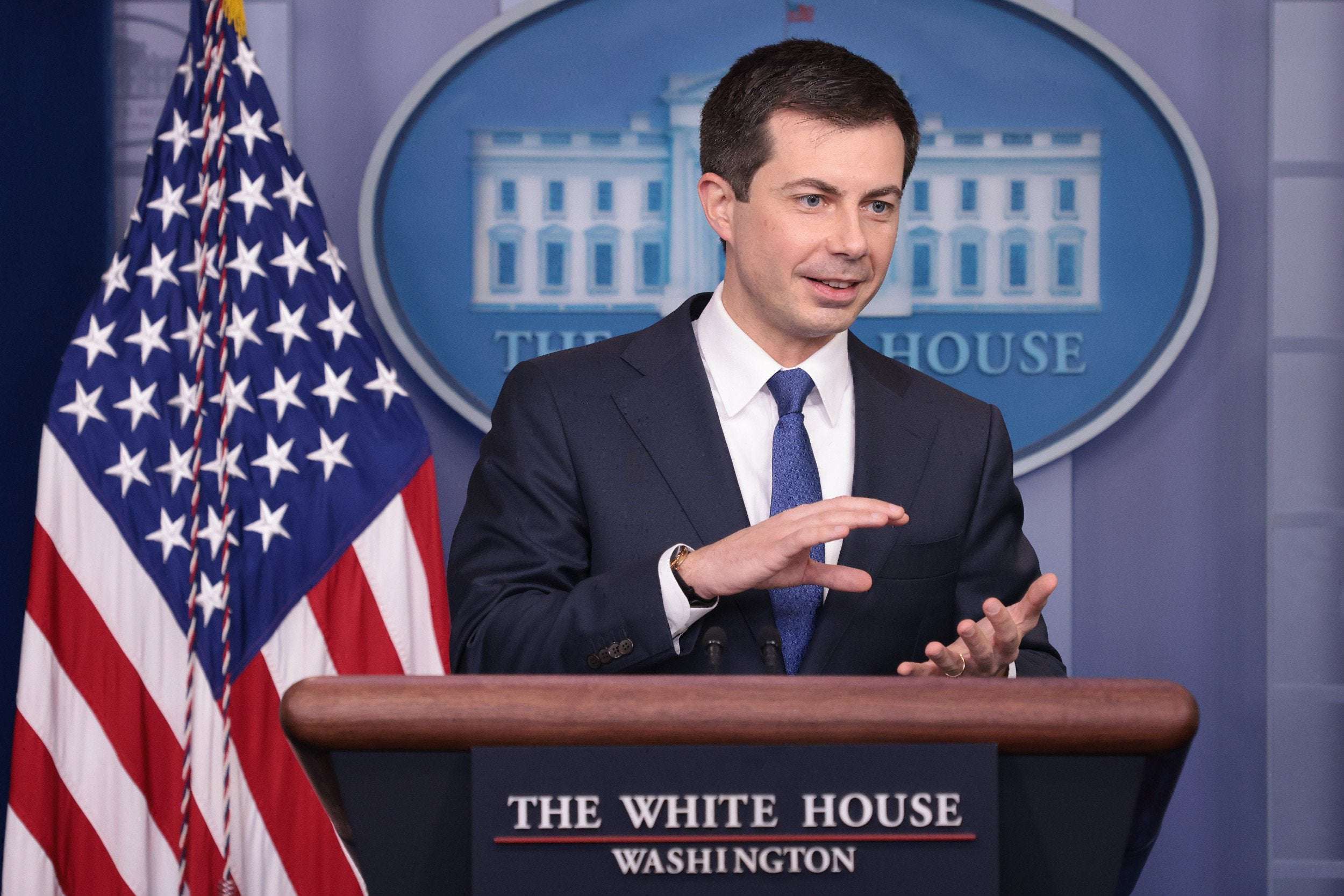 image for Pete Buttigieg Says Paid Family Leave Isn't Just Time Off: 'It's Time to Do Important Work'