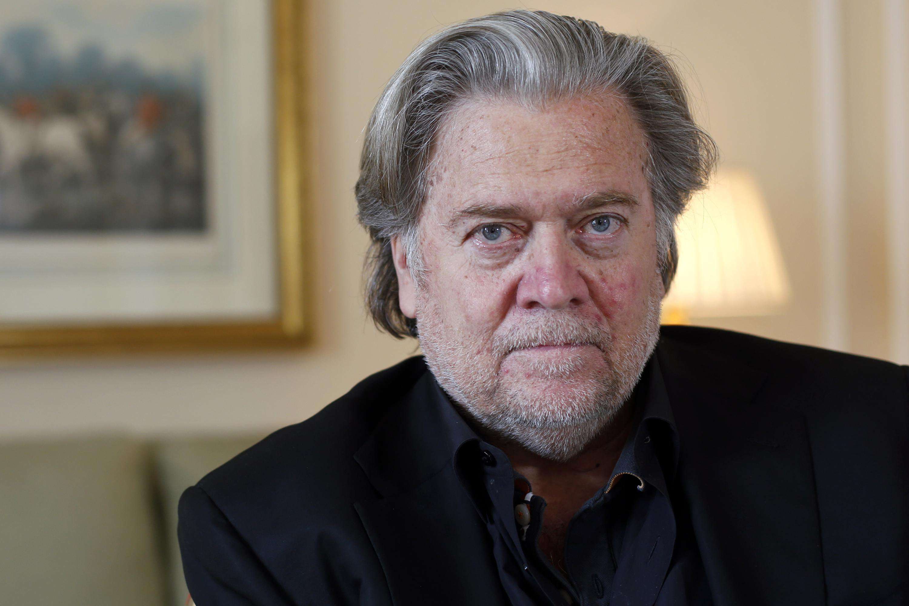 image for Trump ally Bannon talks tough after court appearance