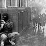 image for IRA volunteer on patrol in Belfast, Ireland 1987