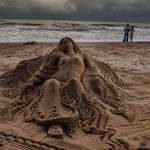 image for Sand art by Sudipto Goswami, Puri, India