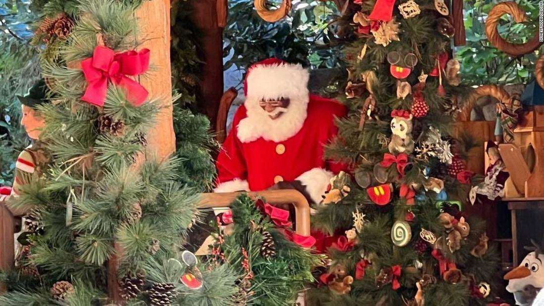 image for Black Santas are appearing in US Disney parks this season for the first time