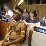 image for West Papua delegate at U.N. Headquarters, NY.