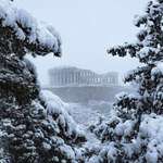 image for Acropolis of Athens covered with snowfall