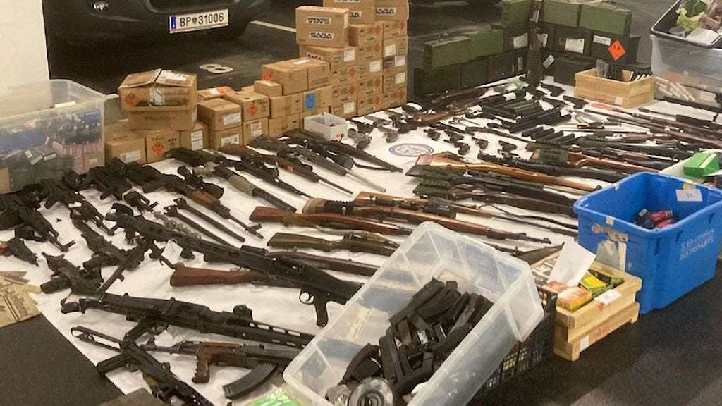 image for Suspected Neo-Nazi's Astonishing Weapons Arsenal Seized By Anti Terror Cops