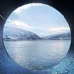 image for Working on a ship. Woke up to this view from my cabin window this morning. Tromsø, Norway.