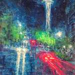 image for Painting I did of the Space Needle in Seattle.