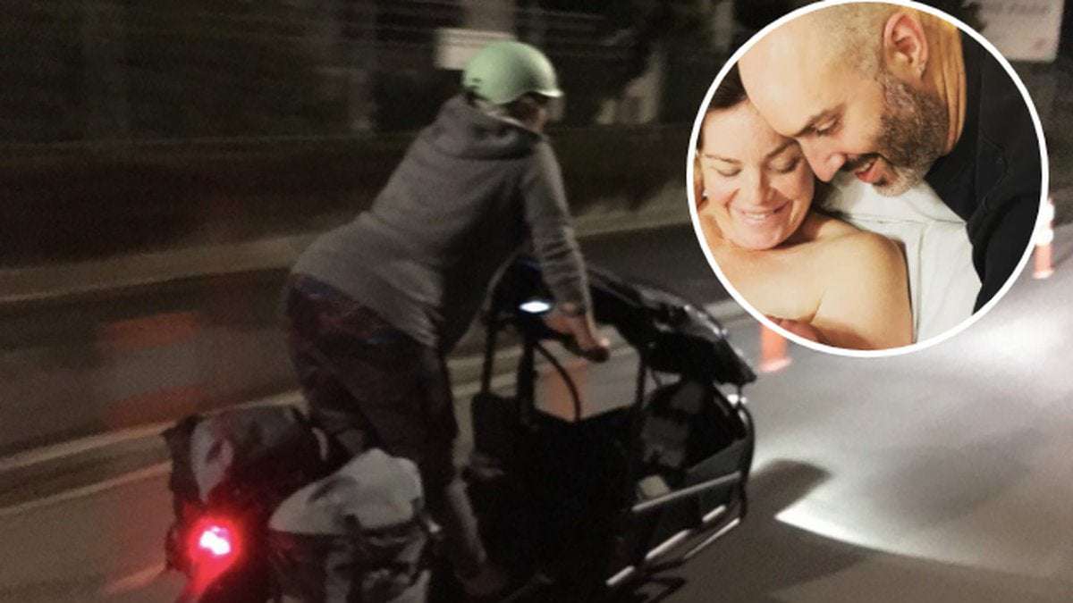 image for Green MP Julie Anne Genter rides bike to hospital during labour at 2am, gives birth to baby girl