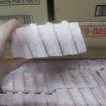 image for Here’s the McRib patty before being cooked. Yes, the McRib is back.