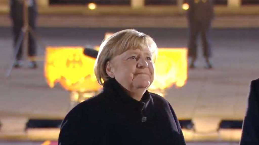 image for After 16 years of rule, Angela Merkel says goodbye with Nina Hagen song
