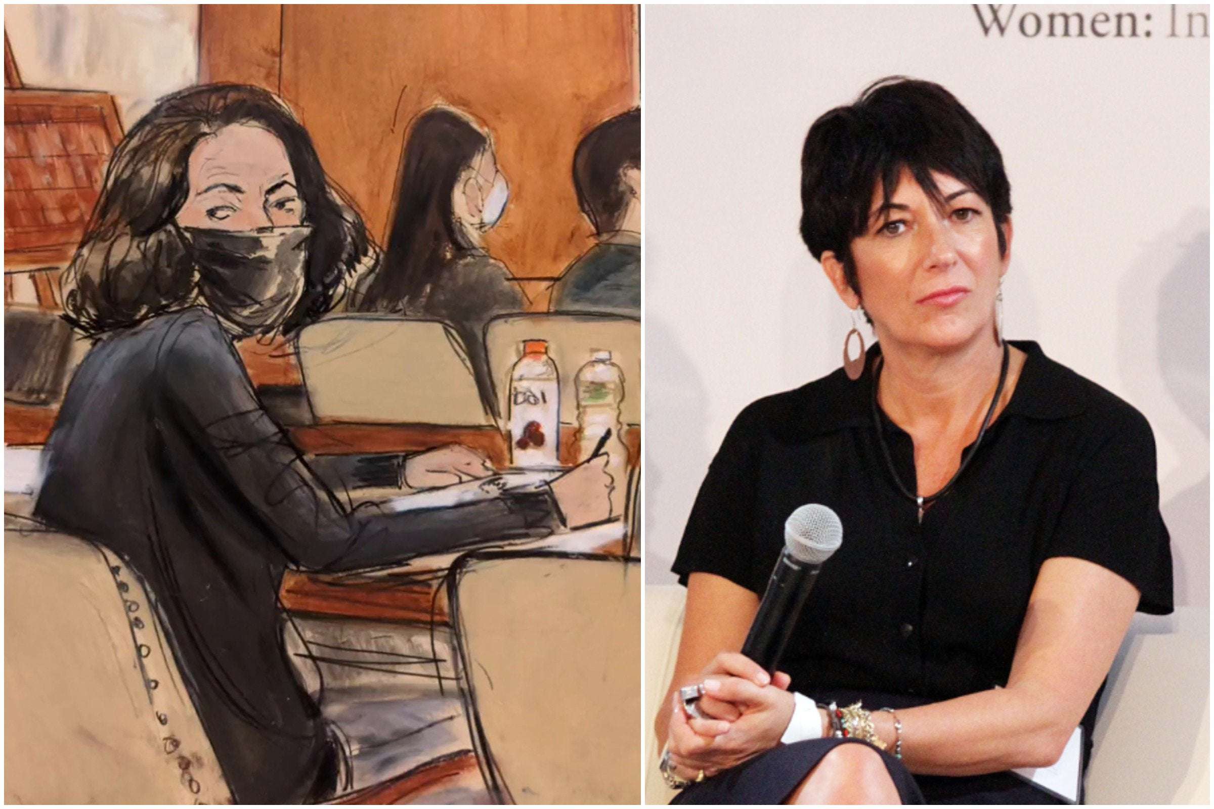 image for Ghislaine Maxwell Stared Directly at Her Court Sketch Artist and Drew Them Right Back