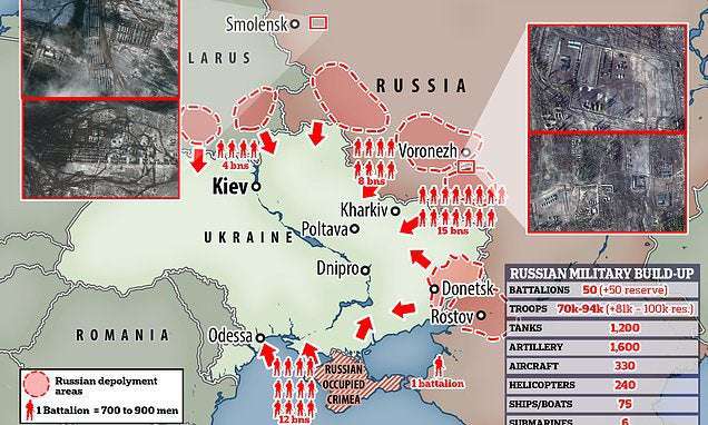 image for Ukraine-Russia border: Satellite images reveal Putin's troop build-up continues