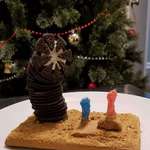 image for Gingerbread house. Sandworm scene from Dune. By Gridepassion