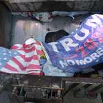 image for Local garbage man here, a true "patriot" needs a lesson in proper flag retirement.