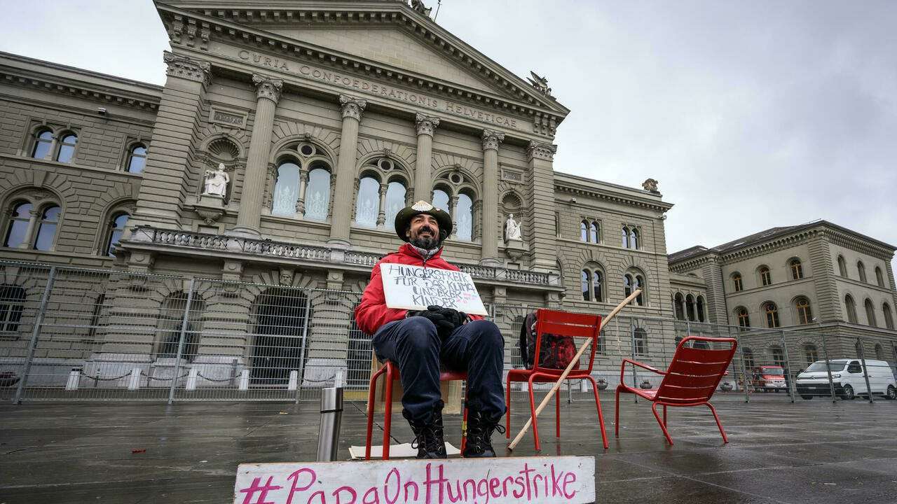 image for Hunger striking dad claims 'victory' in Swiss climate struggle