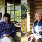 image for Newly released picture shows Jeffrey Epstein and Maxwell relaxing at Queen Elizabeth's log cabin