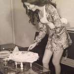 image for Woman cutting her birthday cake in Iran 1973, 5 years before the Islamic Revolution [1242x1574]