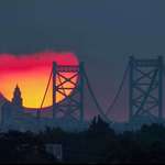 image for Sunset at the Ben Franklin Bridge