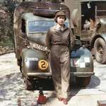 image for Young queen Elizabeth as a mechanic in WW2