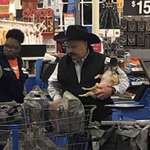 image for Just a couple cowboys out shopping.