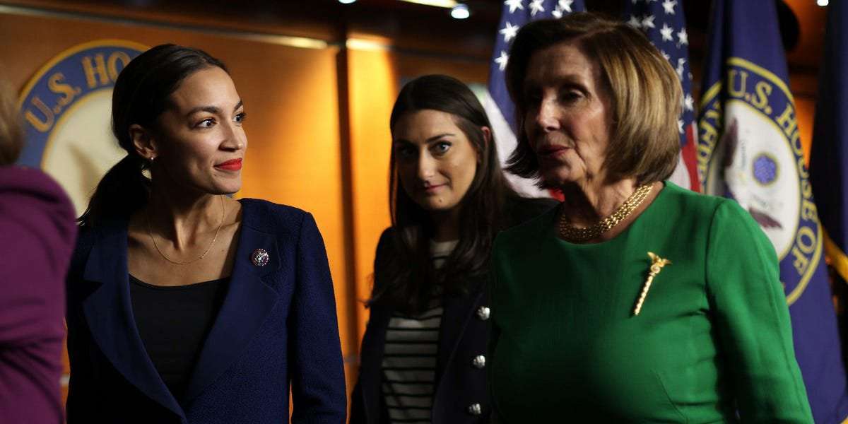 image for AOC pushed back on Nancy Pelosi's stance against banning congressional stock-trading: 'We write major policy and have access to sensitive information'