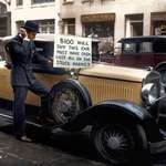image for Bankrupt investor tries to sell his luxury roadster for $100 following the 1929 stock market crash