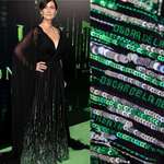 image for Carrie-Anne Moss’ dress the new Matrix premiere