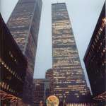 image for The World Trade Centre in New York, Christmas 1995
