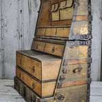 image for This steamer trunk from 1890 converts to a dresser so the traveller didn’t have to unpack.
