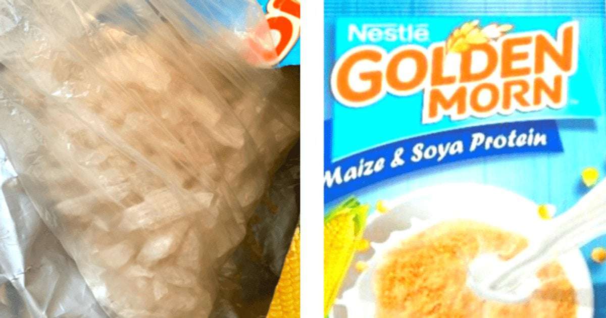 image for Mom finds crystal meth worth $120,609 in cereal box as she made breakfast for toddlers