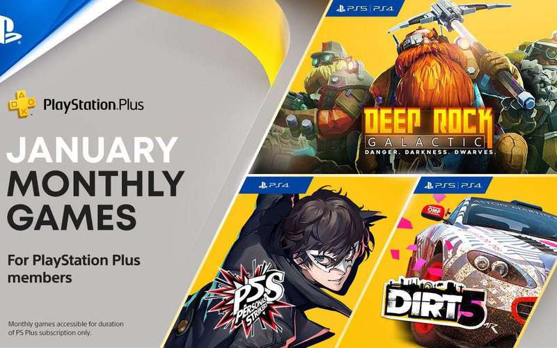 image for PlayStation Plus games for January: Persona 5 Strikers, Dirt 5, Deep Rock Galactic