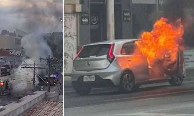 image for Melbourne man sets himself on fire while screaming about Dan Andrews' Covid vaccine mandates