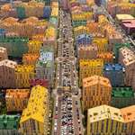 image for Comfort town a suburb of Kiev was created to brighten up former grey Soviet buildings
