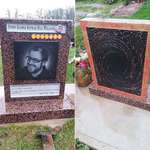 image for The parents of this Yu-Gi-Oh! fan had this incredible headstone made for him.