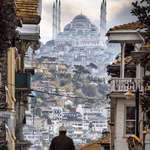 image for Standing in Europe, looking at Asia. Istanbul